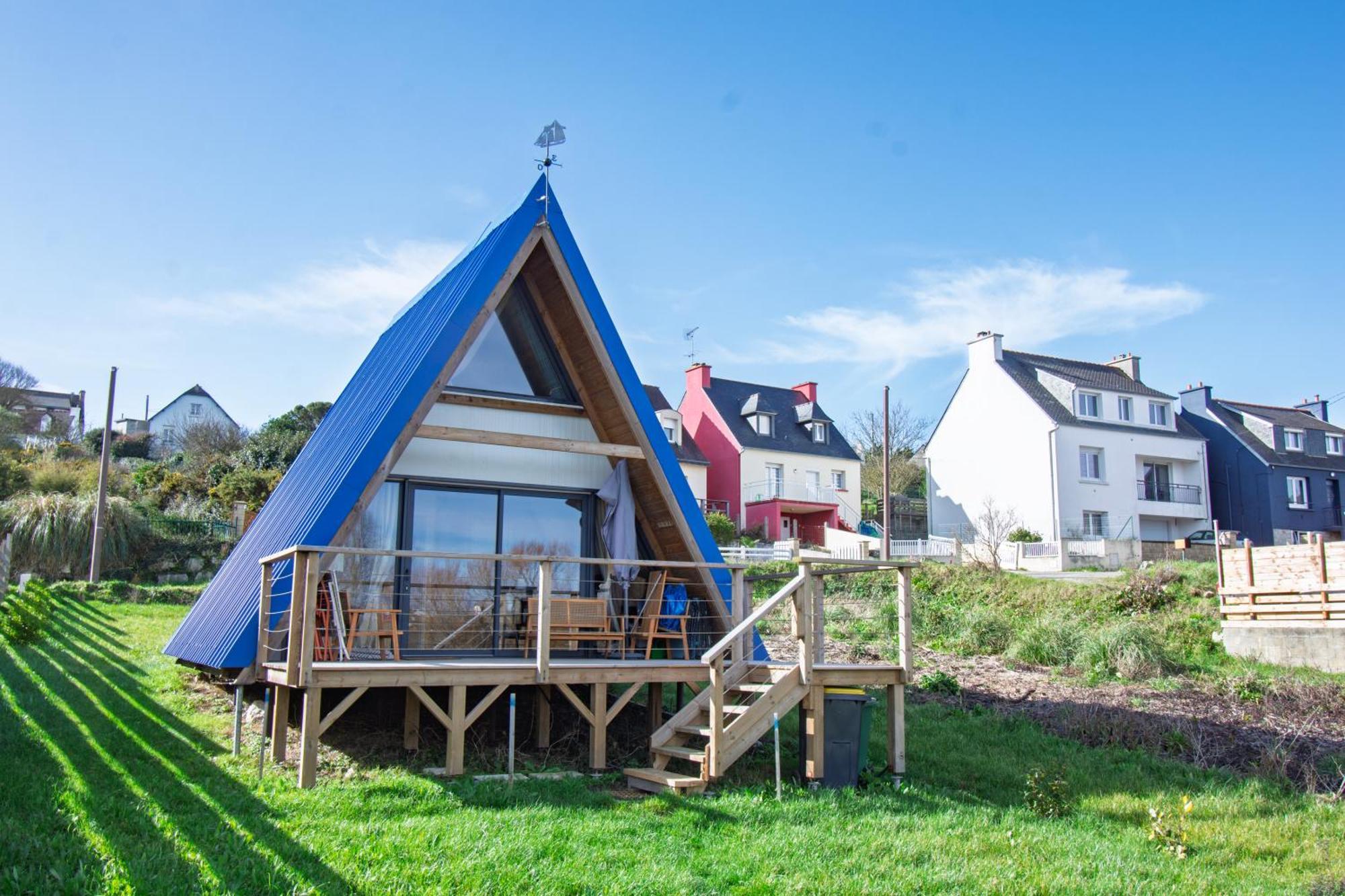 Le Tipi Bleu Tiny House Neuve Avec Terrasse Et Jardin Villa Camaret-sur-Mer Eksteriør billede